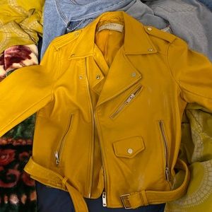 Faux leather jacket